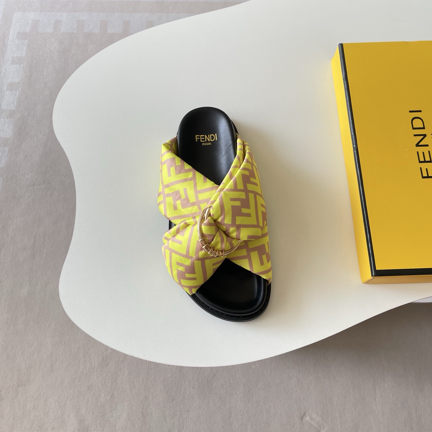 Fendi 2026P Crossed FF Slippers - Image 5