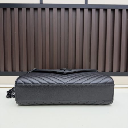 YSL Caviar Black Quilted Handbag - Image 10