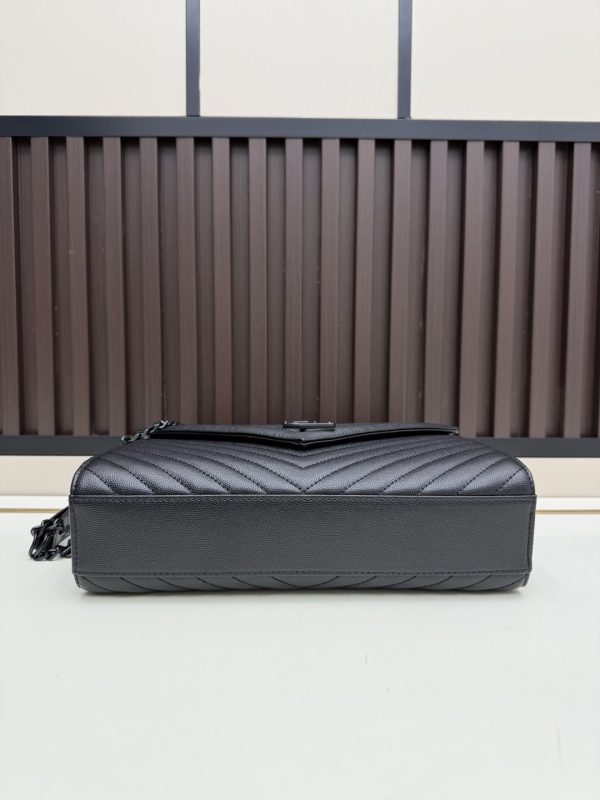 YSL Caviar Black Quilted Handbag