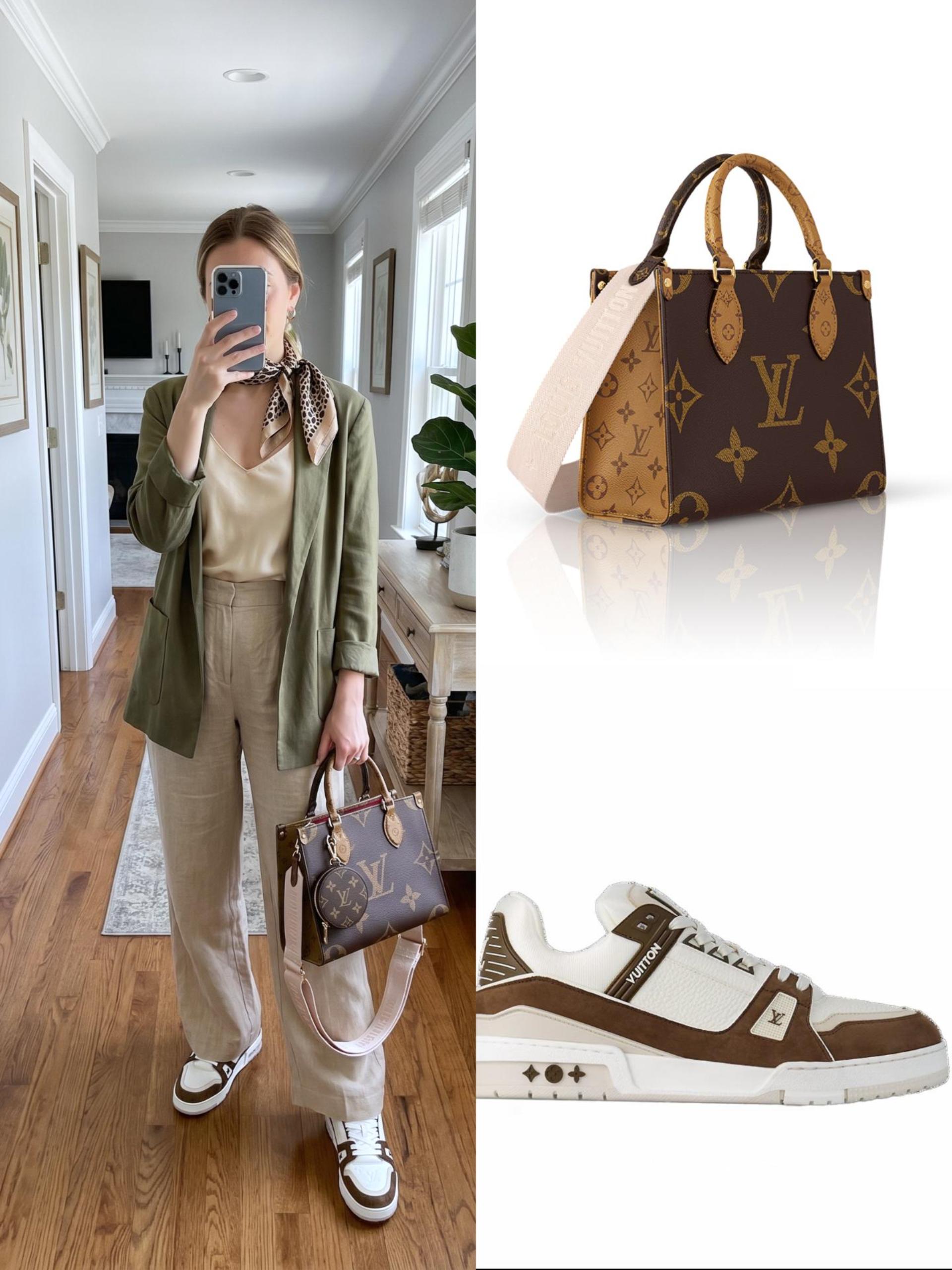LV Shoes & Bag Set - Image 1