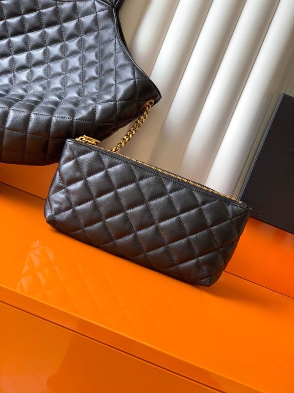 YSL Icare Maxi Shopping Bag Black