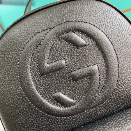 Gucci Soho Black Pebbled Backpack - Image 6