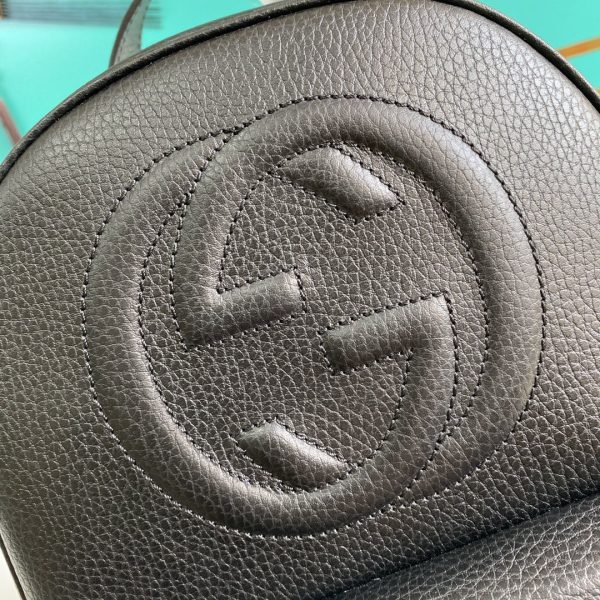 Gucci Soho Black Pebbled Backpack