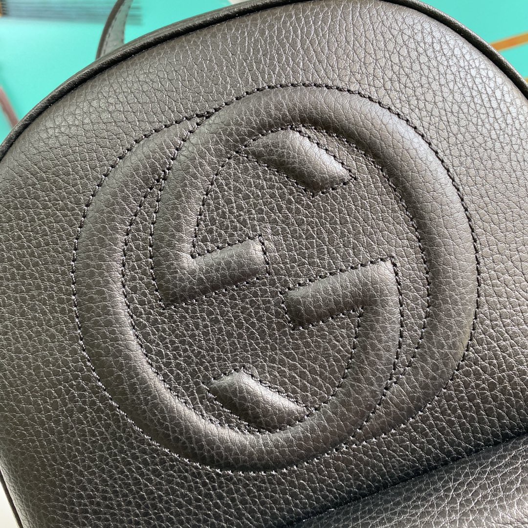 Gucci Soho Black Pebbled Backpack - Image 6