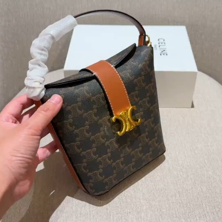 Celine Triomphe Small Bucket Bag