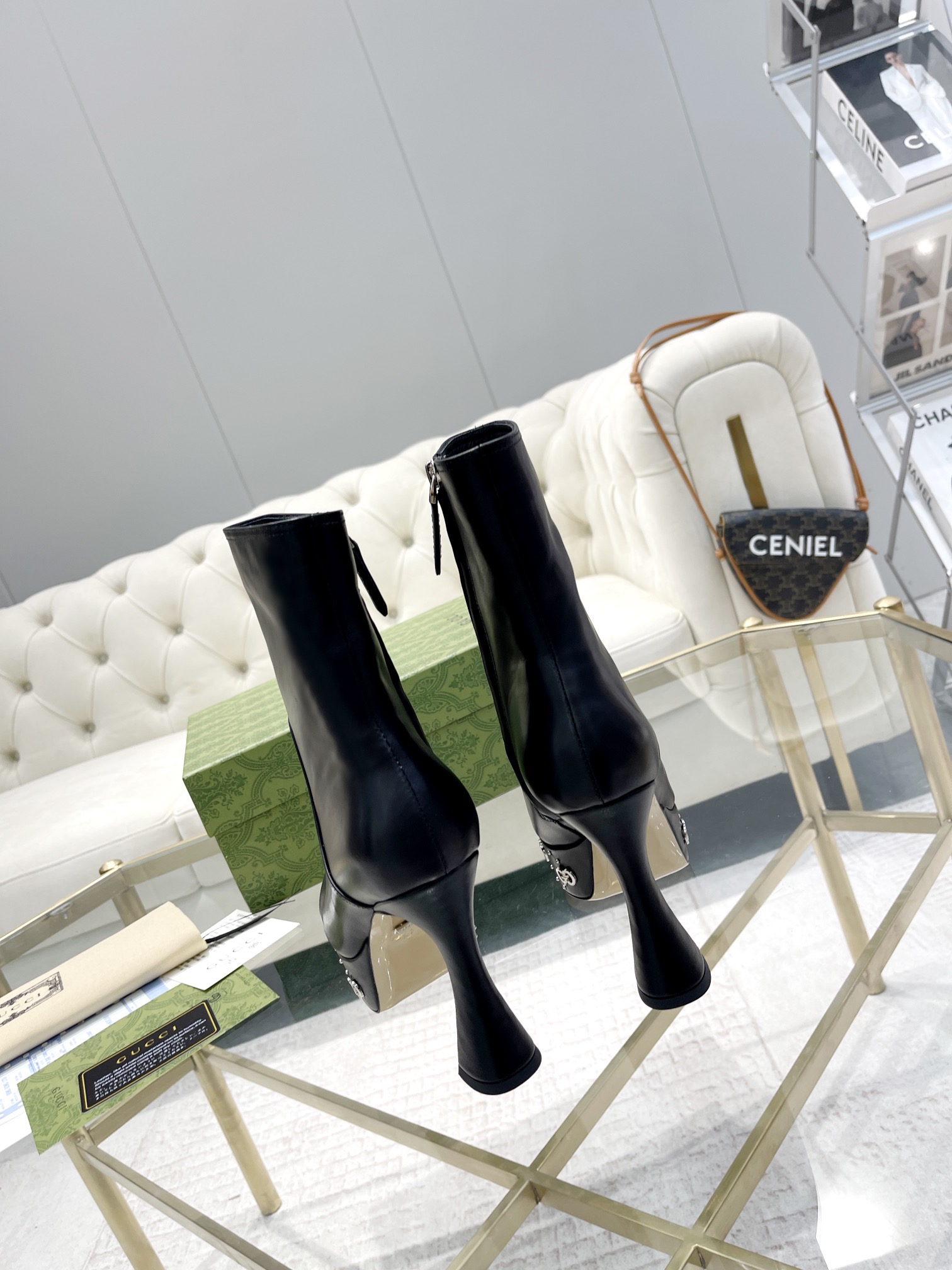 Gucci Janaya Chunky-Heeled Boots - Image 9