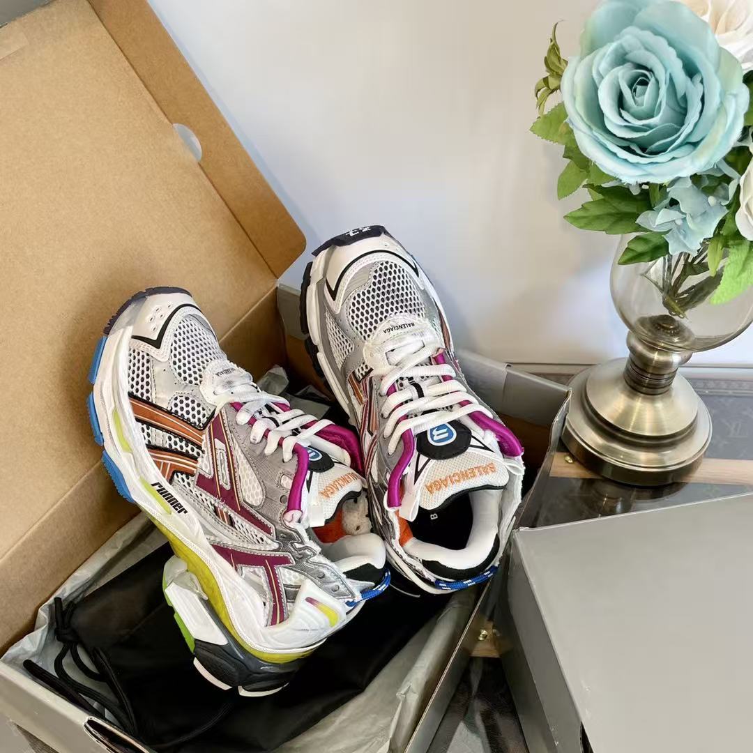 Balenciaga Multicolor Runner Sneakers - Image 9