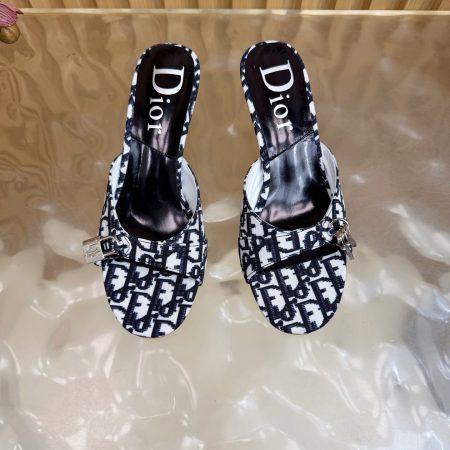 Dior denim lock & key shoes - Image 7