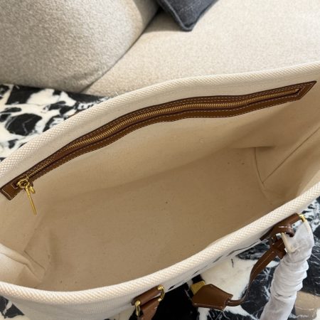 Celine Denim Canvas Tote Bag - Image 4