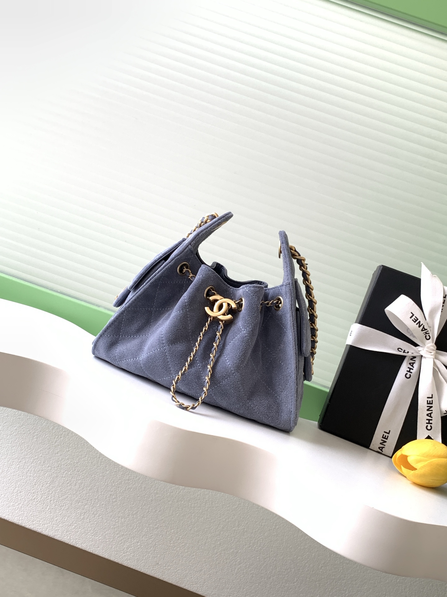 Chanel 26C Mini Hobo Bag Suede - Image 4