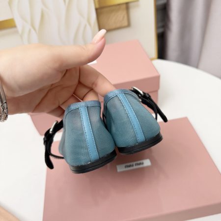 MIU MIU Anise Mesh Fabric Ballerinas - Image 8