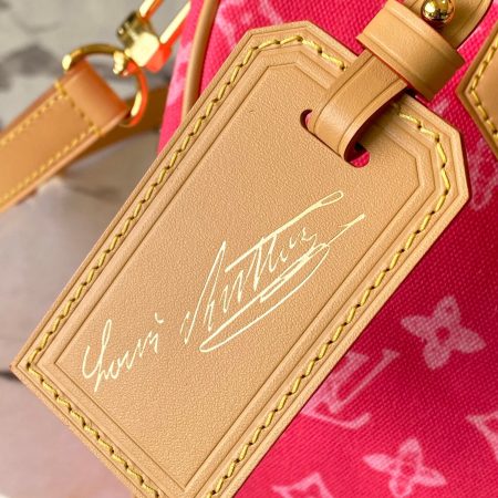 LV Speedy Bandoulière 25 Monogram Anniversary Canvas Bag Red - Image 6