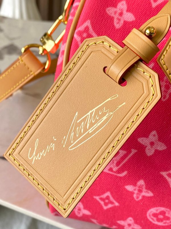 LV Speedy Bandoulière 25 Monogram Anniversary Canvas Bag Red