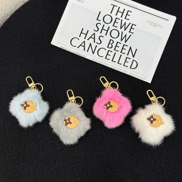 LV Vivienne Shearling Bag Charm