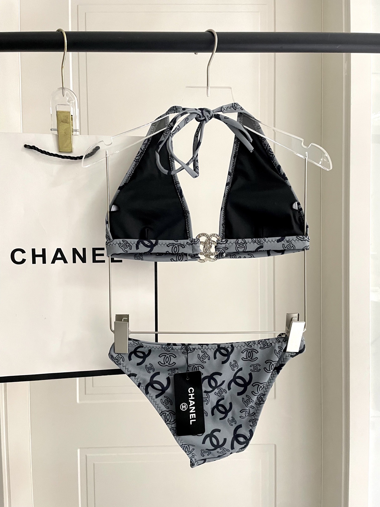 Chanel Two-Piece Swimsuit Swimwear - Image 5