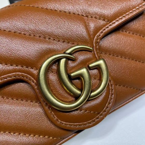 Gucci Marmont Mini Shoulder Bag Brown