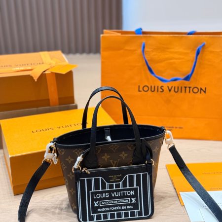LV Neverfull BB Bandouliere Inside Out Tote Bag
