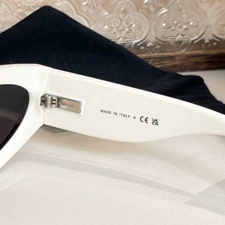 Chanel Sunglasses CH6056 - Black & White Polarized - Image 4