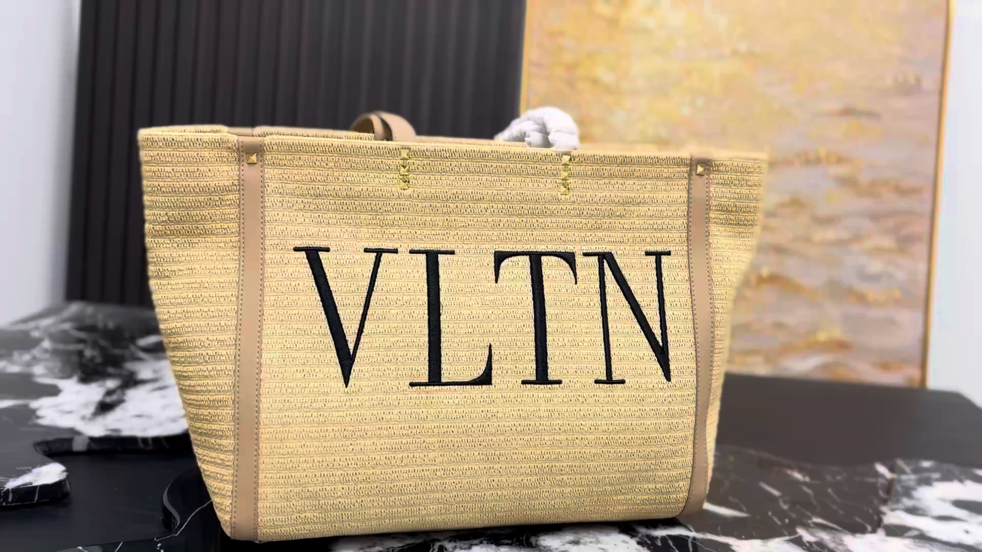 Valentino VLTN Canvas Tote Bag - Image 2