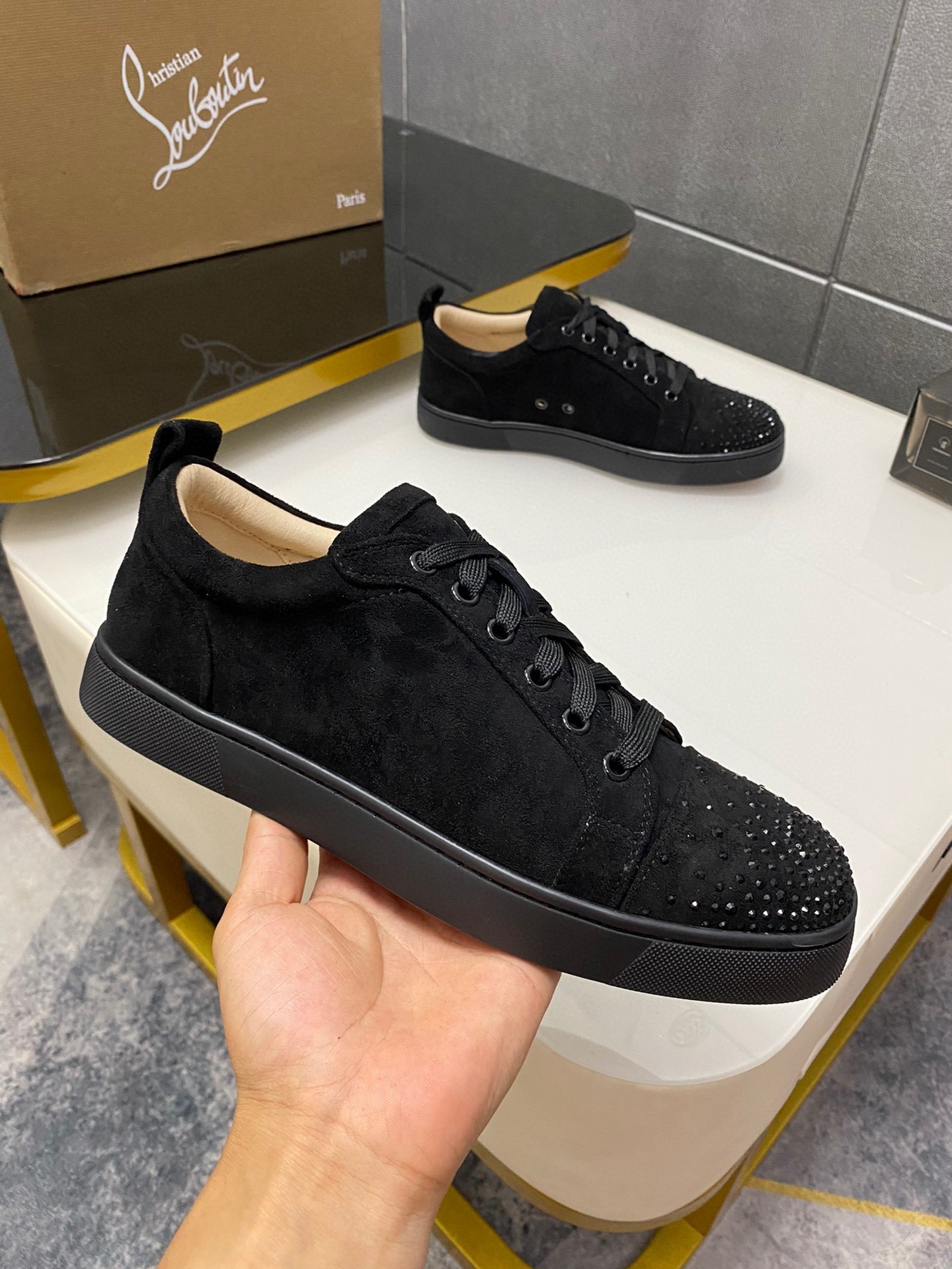 Christian Louboutin Louis Junior Spikes Sneaker - Image 4