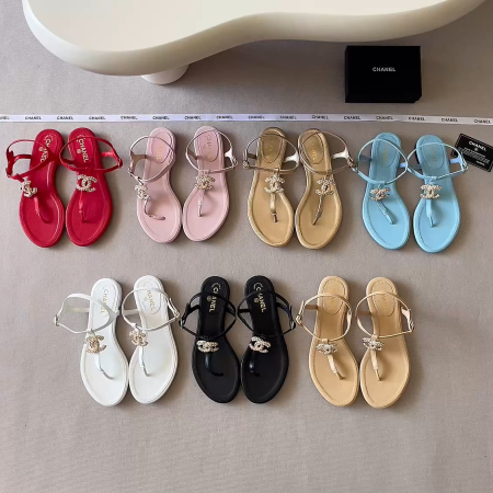Chanel Double C Camellia Sandals