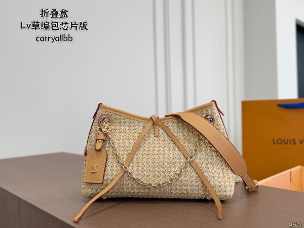 LV Carryall BB Straw Bag