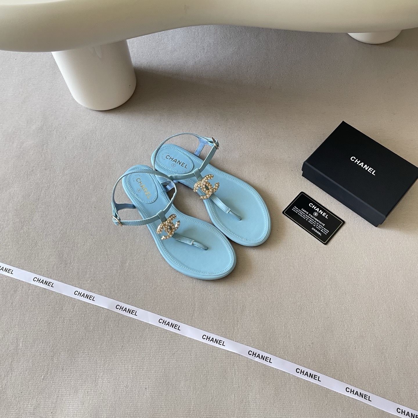 Chanel Double C Camellia Sandals - Image 7