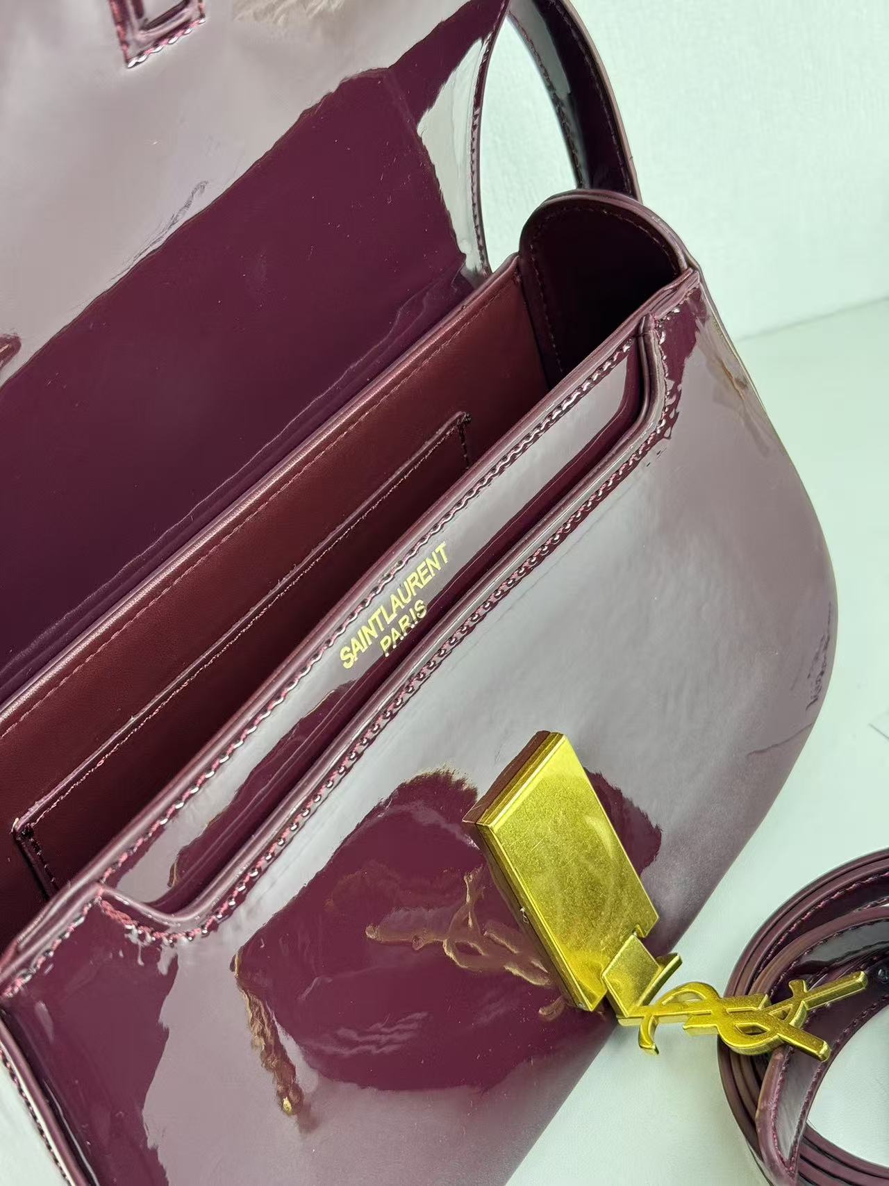 Saint Laurent YSL Top-Handle Bag in Patent Leather - Image 6