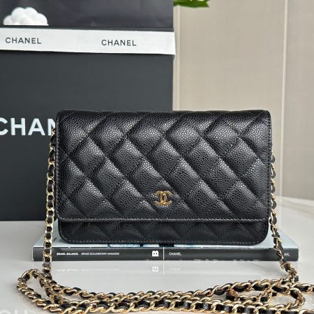 Chanel Classic Wallet on Chain Quilted Caviar - Image 2