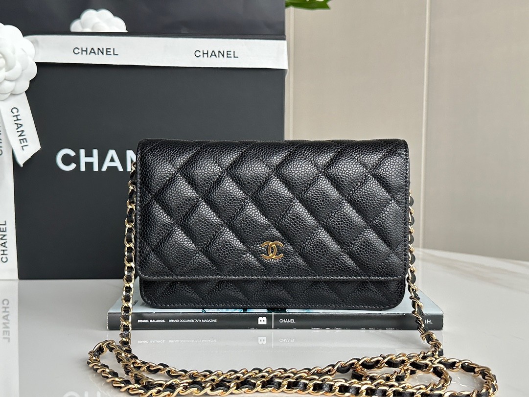 Chanel Classic Wallet on Chain Quilted Caviar - Image 2