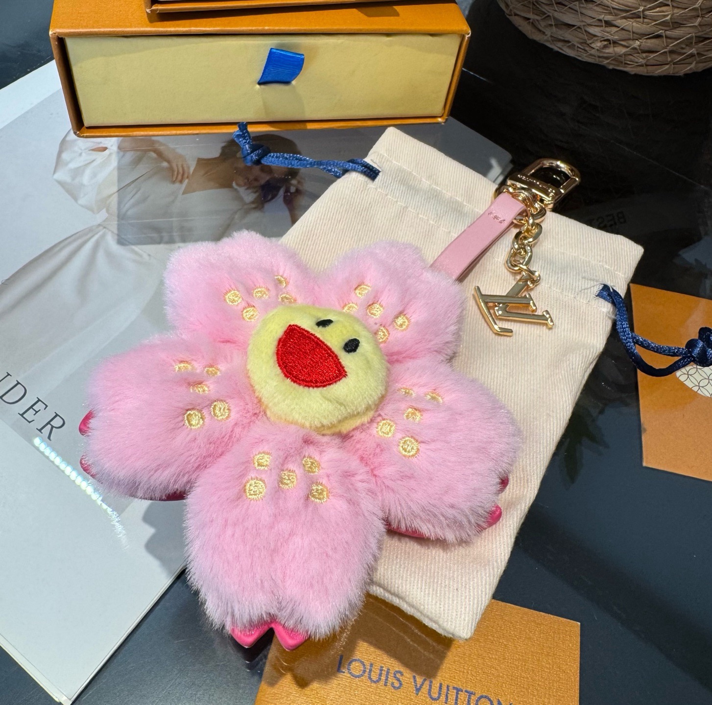 LV X TM Cherry Blossom Bag Charm - Image 3
