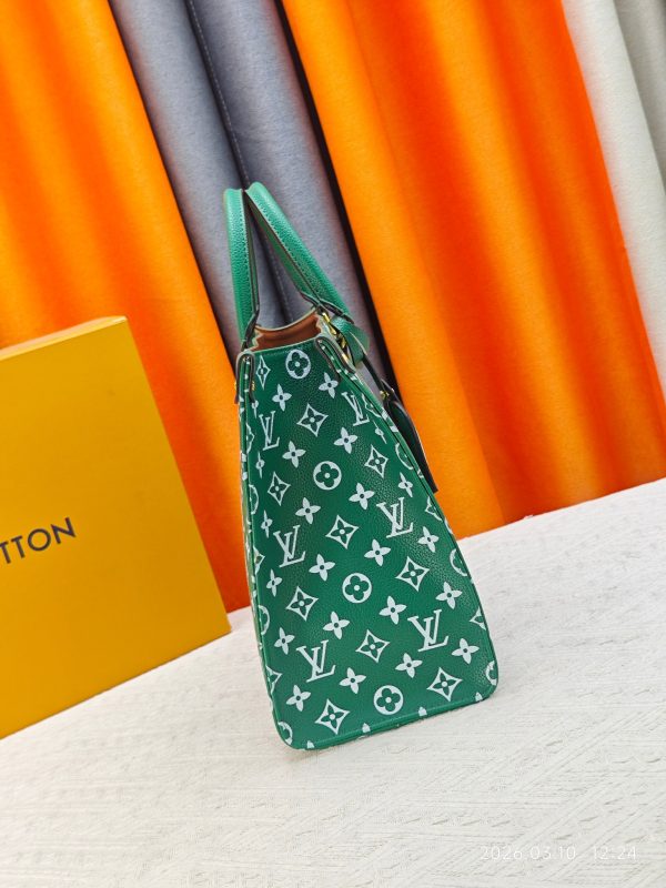 LV Green & White Monogram OnTheGo PM Bag