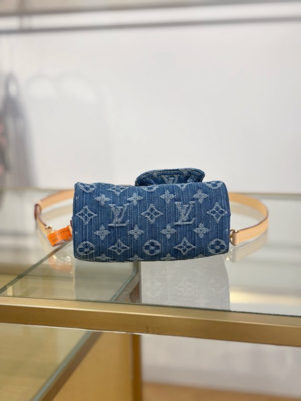 LV Nano Speedy Monogram Denim Bag