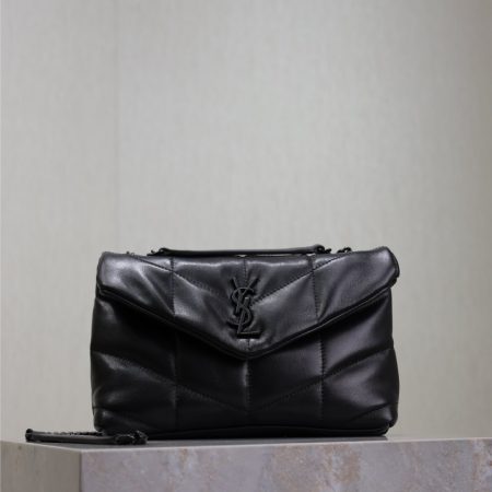 YSL Loulou Puffer Bag with Black Hardware S/M/L - Image 2