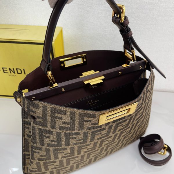 Fendi Peacab Fragment Zucca Pattern Kailu Handbag