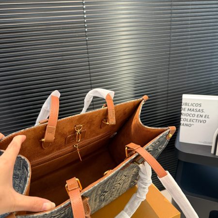 LV  Designer Denim Crossbody Bag - Image 5