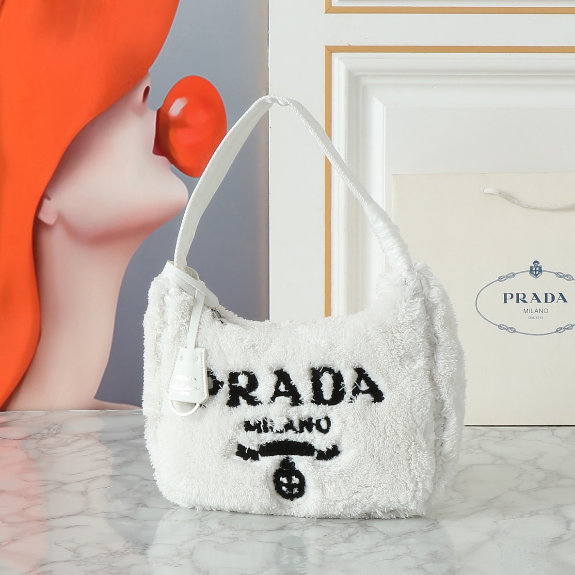Prada Faux Fur Bag - Image 2