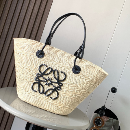 Loewe Anagram Basketa Bag Black - Image 9