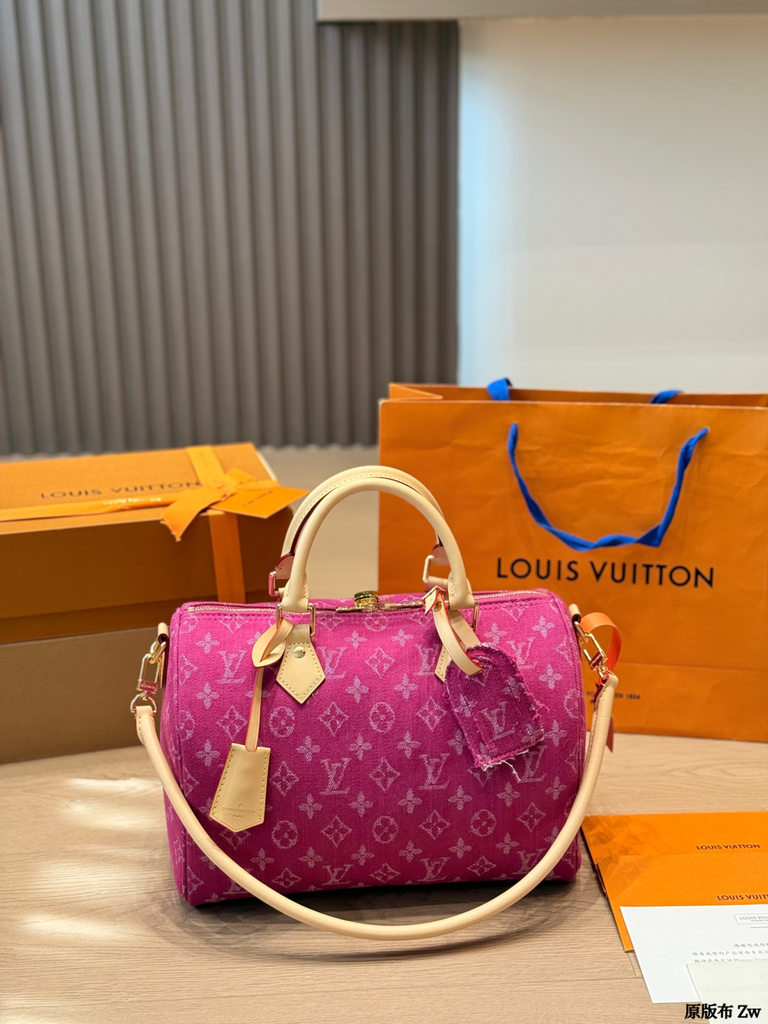 LV Speedy Soft 30 Monogram Denim Bag - Image 3