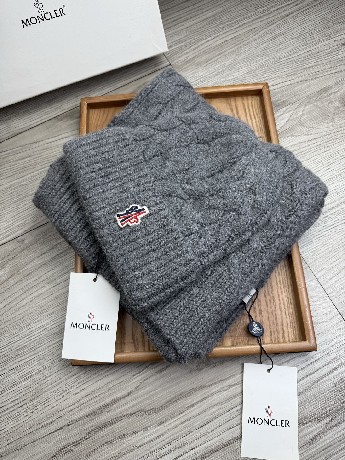 Moncler Winter Hats + Scarves - Image 2