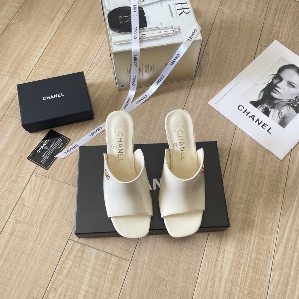 Chanel high-heeled sandals