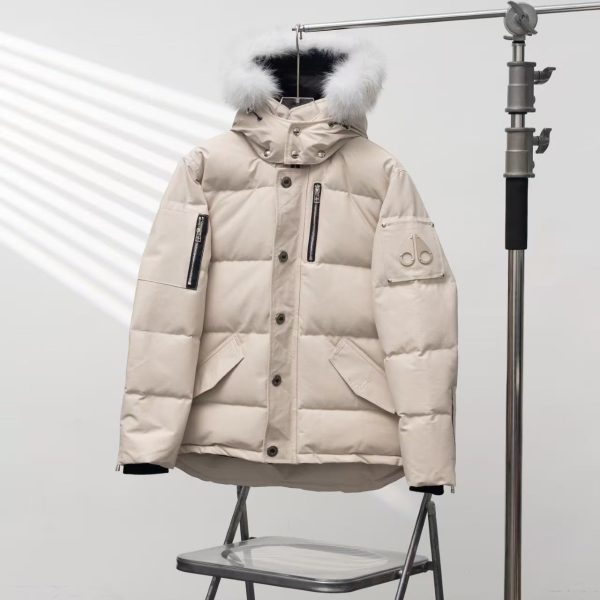 MOOSE KNUCKLES Oversized Scissors Hooded Fur-Trim Down Jacket