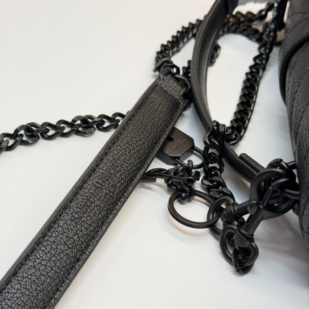 YSL College Black and Gold Messenger Bag - Image 9