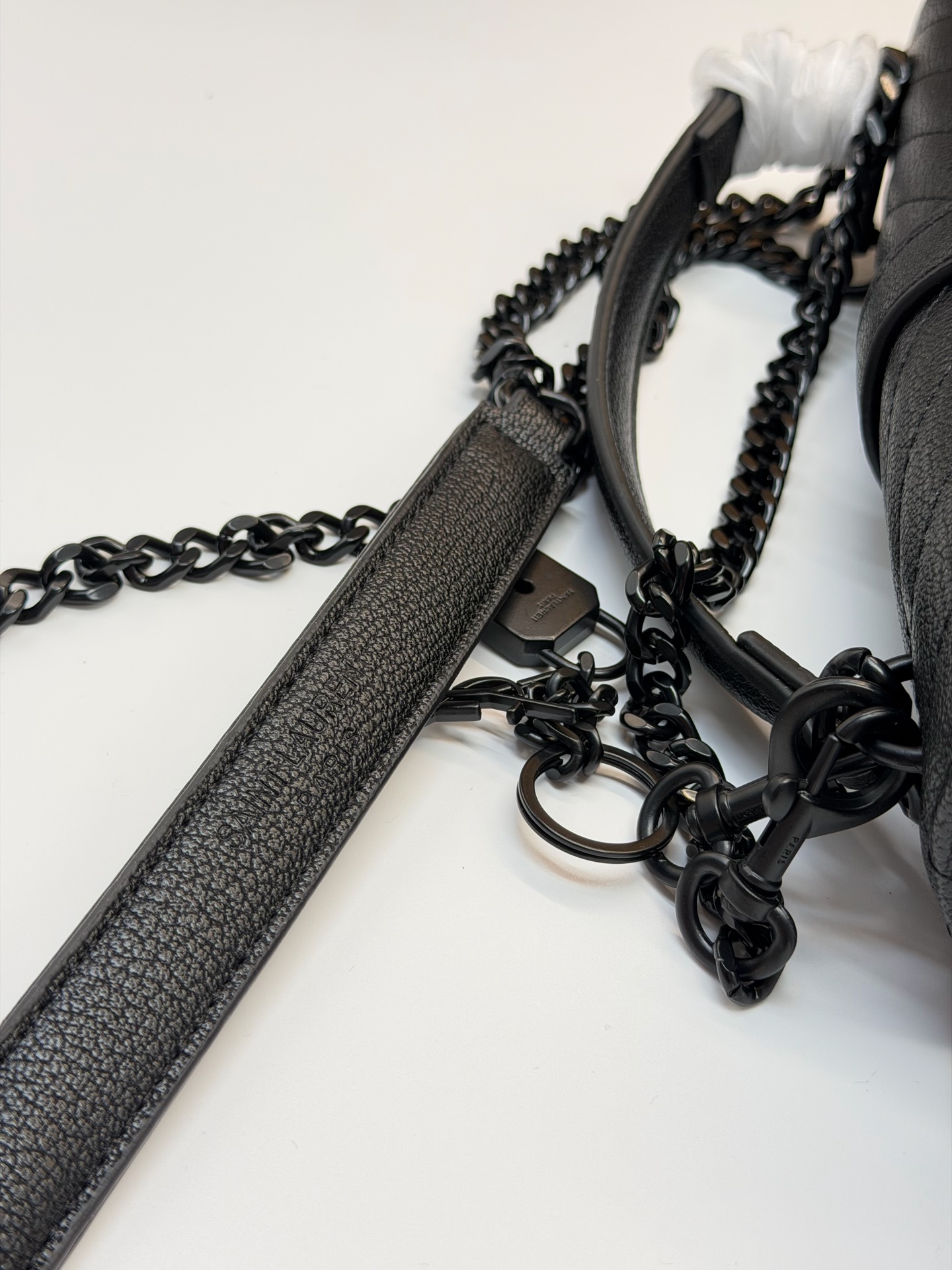 YSL College Black and Gold Messenger Bag - Image 9