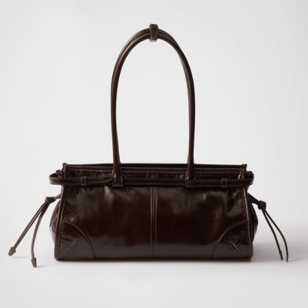 Prada Tote Bag Brown Soft-Lux Handbag Top Quality - Image 5