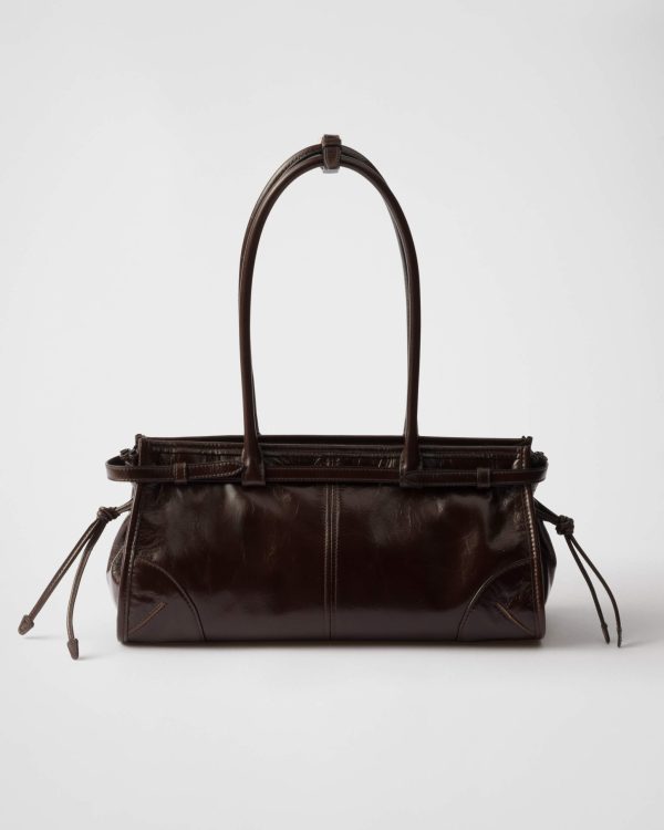 Prada Tote Bag Brown Soft-Lux Handbag Top Quality
