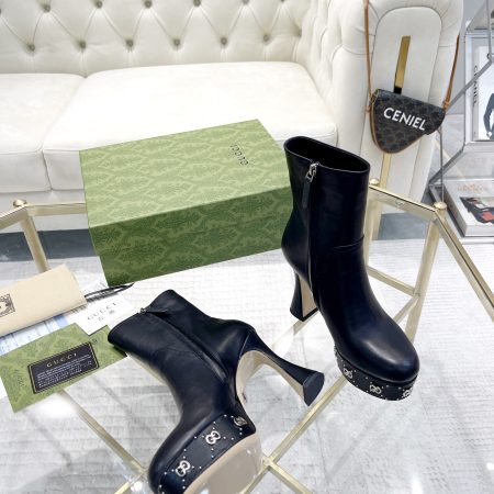Gucci Janaya Chunky-Heeled Boots - Image 6