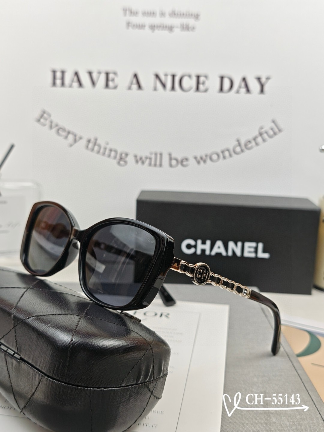 Chanel Polyester Resin High Definition Sunglasses - Image 1
