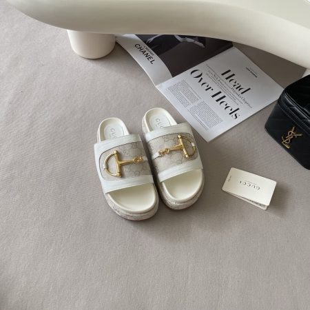 Gucci 26P G-Buckle Chunky-Soled Slippers - Image 3
