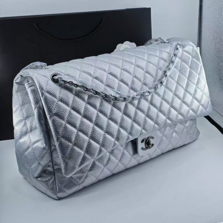 Chanel CF 45 Caviar Airlines XXL Flap Travel Bag - Image 4